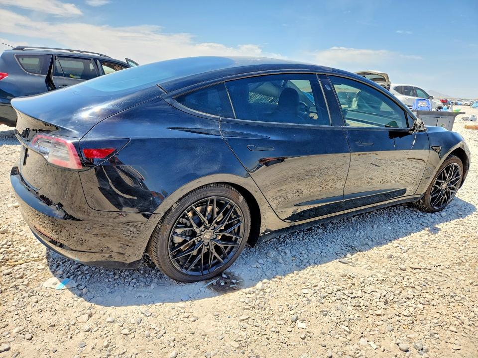 2022 Tesla Model 3 VIN 5YJ3E1EB4NF192305 COPART salvage auction — SIDE, UT - SALVAGE CERTIFICATE, sold $1,650 on 2026-09-04 (photo 3)