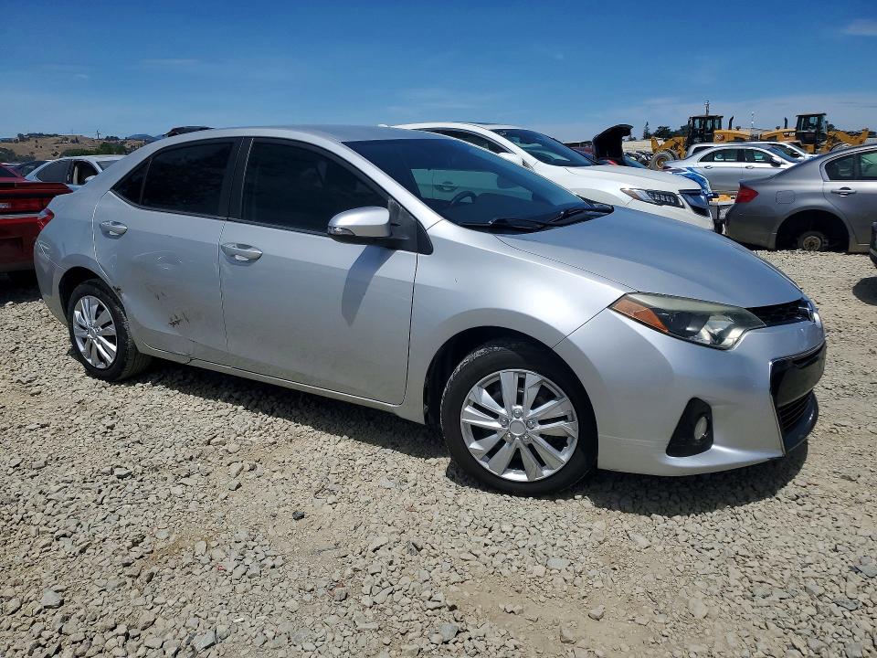 2014 Toyota Corolla VIN 5YFBURHE0EP130911 COPART salvage auction — SIDE, CA - SALVAGE CERTIFICATE, sold $1,700 on 2026-07-21 (photo 4)