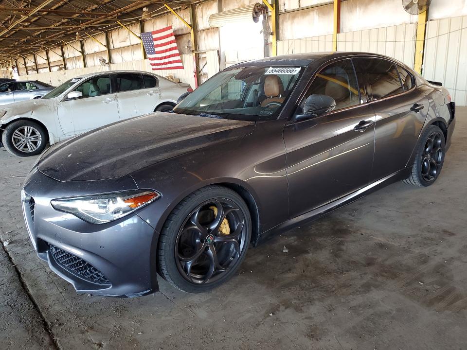 2018 Alfa romeo VIN ZARFAECN2J7572570 COPART salvage auction — REAR END, Az - Cert Of Title - Salvage, sold $3,750 on 2026-07-27 (photo 1)