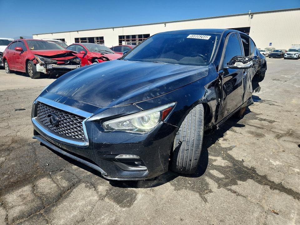 2020 Infiniti Q50 VIN JN1EV7AP9LM208499 COPART salvage auction — SIDE, CA - CERTIFICATE OF TITLE, sold $1,100 on 2026-07-14 (photo 1)