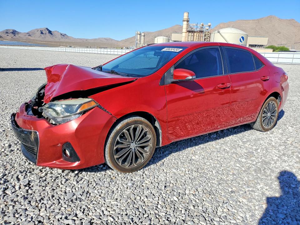 2014 Toyota Corolla VIN 5YFBURHEXEP121777 COPART salvage auction — FRONT END, Nv - Salvage Title, sold $2,450 on 2026-07-22 (photo 1)
