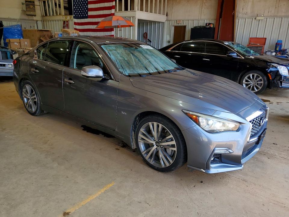 2019 Infiniti VIN JN1EV7AR6KM592323 COPART salvage auction — WATER/FLOOD, TX - SALVAGE TITLE-FLOOD DAMAGE (P), sold $7,300 on 2026-07-20 (photo 4)