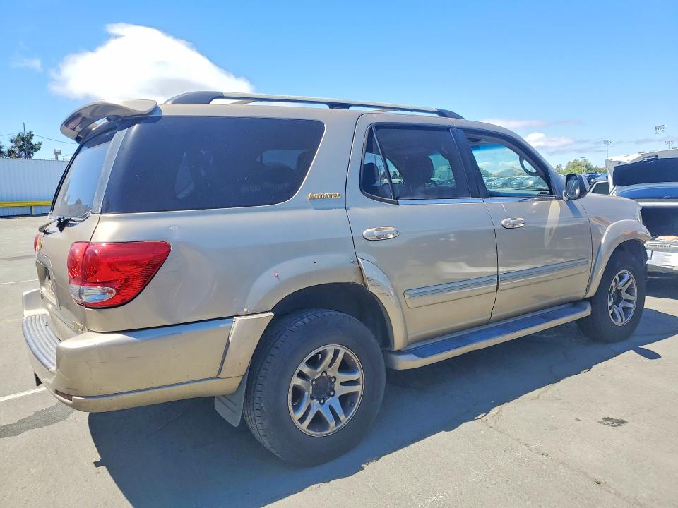 2005 Toyota Sequoia VIN 5TDBT48A45S233758 COPART salvage auction — FRONT END, CA - SALVAGE CERTIFICATE, sold $1,500 on 2026-07-10 (photo 3)