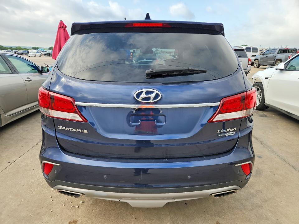 2017 Hyundai Santa fe VIN KM8SRDHF9HU167200 COPART salvage auction — HAIL, Az - Certificate Of Title (P), sold $4,450 on 2026-07-27 (photo 6)