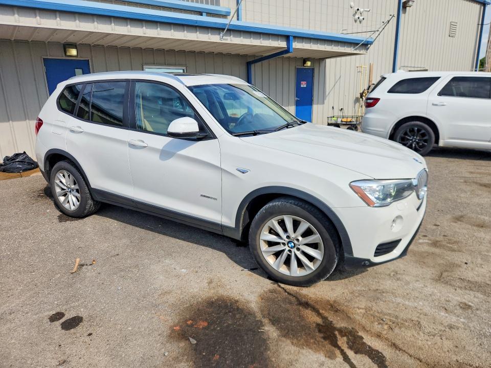 2017 BMW X3 VIN 5UXWZ7C37H0V88679 COPART salvage auction — FRONT END, Ms - Cert Of Title-Salvaged, sold $3,300 on 2026-07-16 (photo 4)