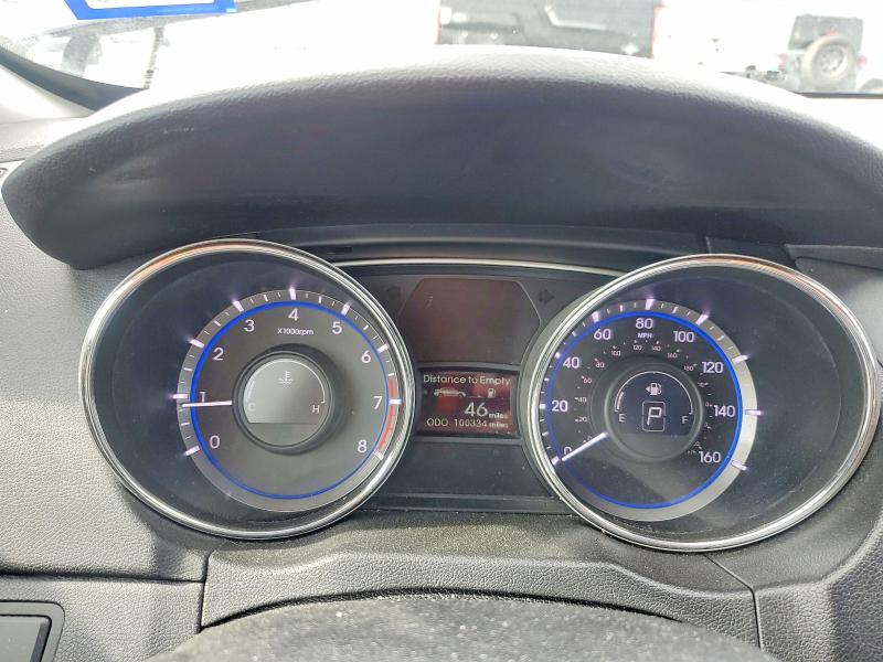 2013 Hyundai Sonata VIN 5NPEC4AC7DH614212 COPART salvage auction — FRONT END, TX - SALVAGE VEHICLE TITLE, sold $1,100 on 2026-07-27 (photo 9)