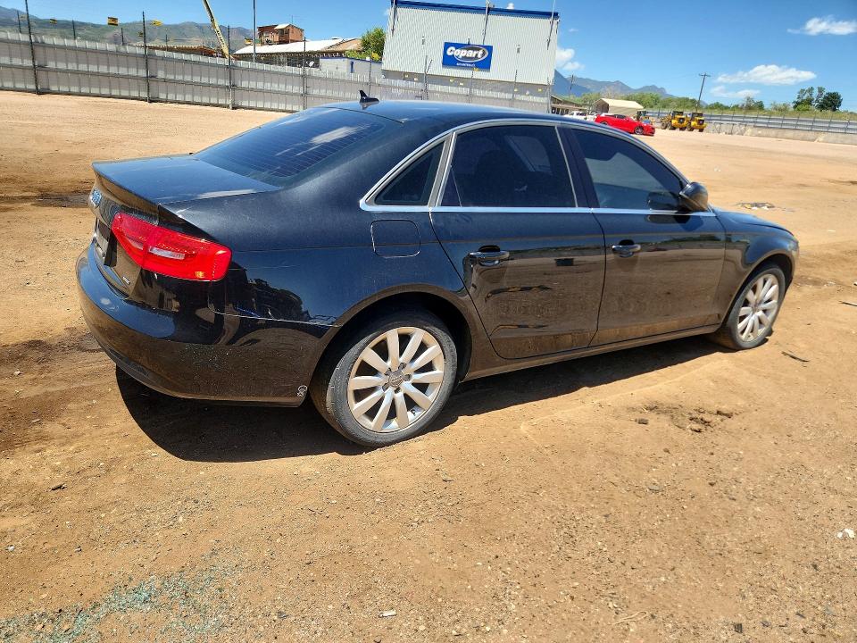 2013 Audi A4 VIN WAUBFAFL9DA144917 COPART salvage auction — FRONT END, Tx - Dis/Dlr/Exp Only Clean Title, sold $375 on 2026-07-13 (photo 3)