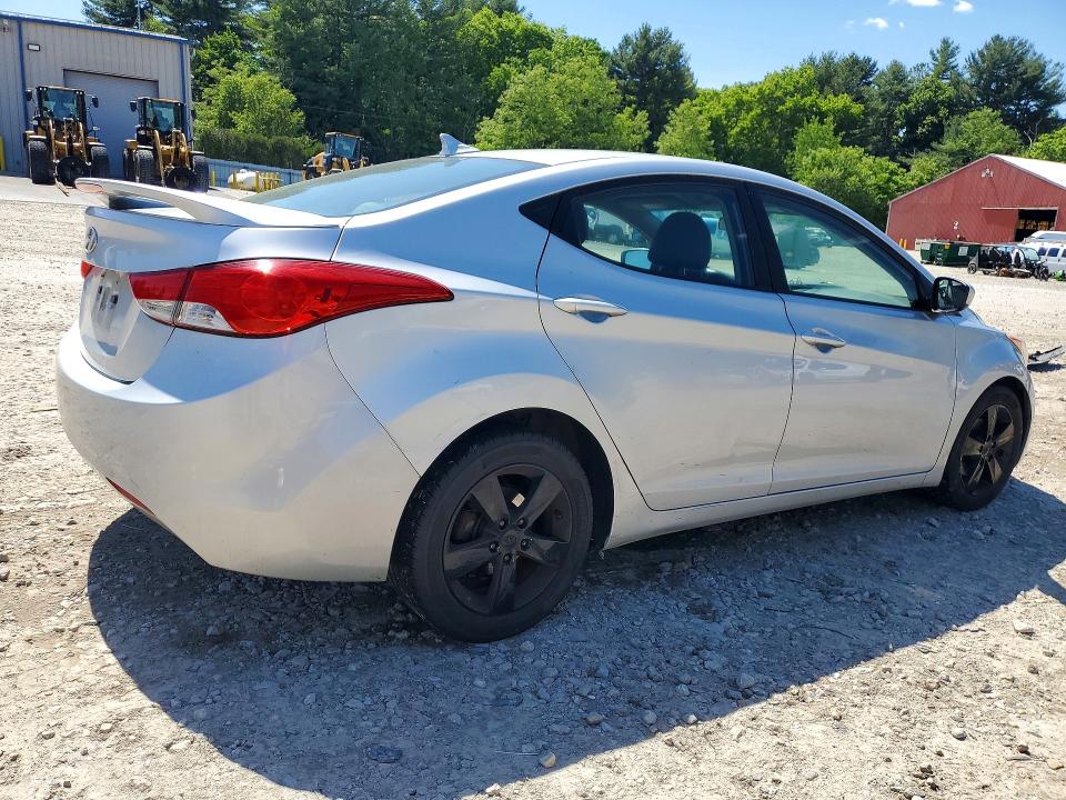 2013 Hyundai Elantra VIN 5NPDH4AE4DH308017 COPART salvage auction — MECHANICAL, Ct - Certificate Of Title, sold $425 on 2026-07-02 (photo 3)