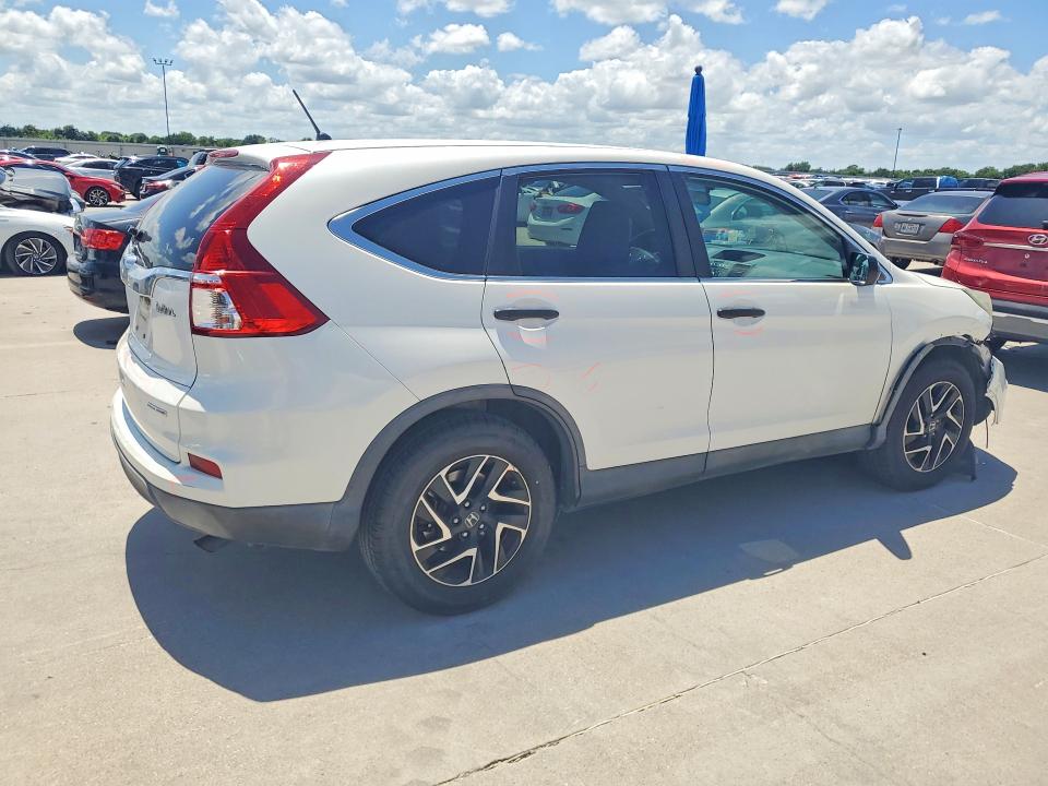 2016 Honda Cr-v VIN 5J6RM3H44GL005189 COPART salvage auction — HAIL, Ok - Cert Of Title-Salvage, sold $5,000 on 2026-07-02 (photo 3)