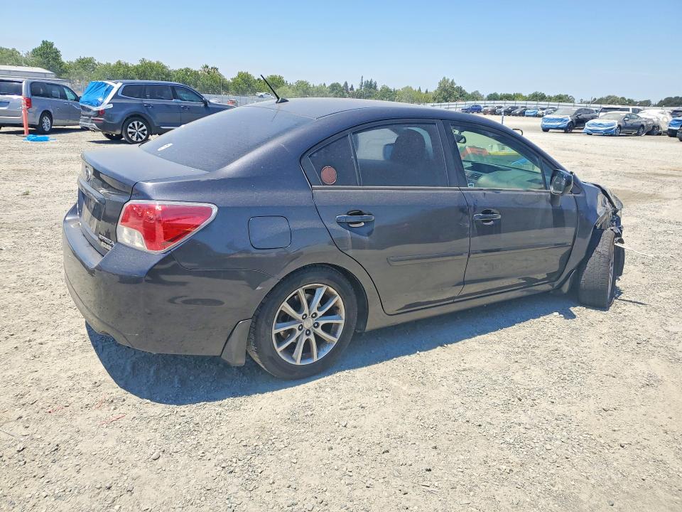2012 Subaru Impreza VIN JF1GJAC62CH027519 COPART salvage auction — FRONT END, Ca - Salvage Certificate, sold $250 on 2026-07-14 (photo 3)