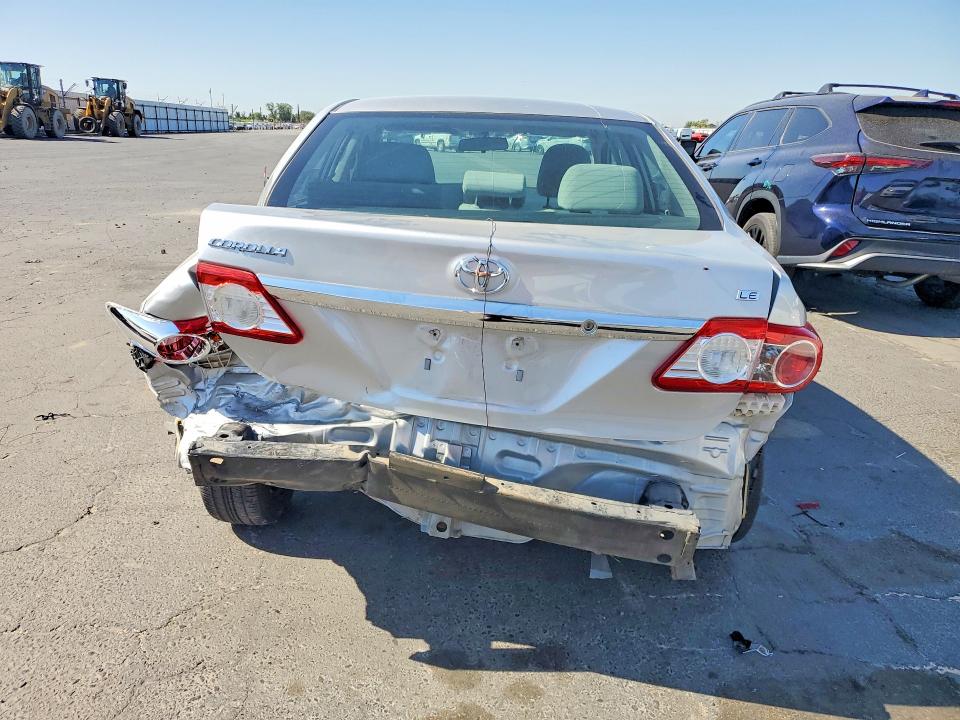 2013 Toyota Corolla VIN 2T1BU4EE3DC987729 COPART salvage auction — REAR END, Ca - Salvage Certificate, sold $2,150 on 2026-07-02 (photo 6)