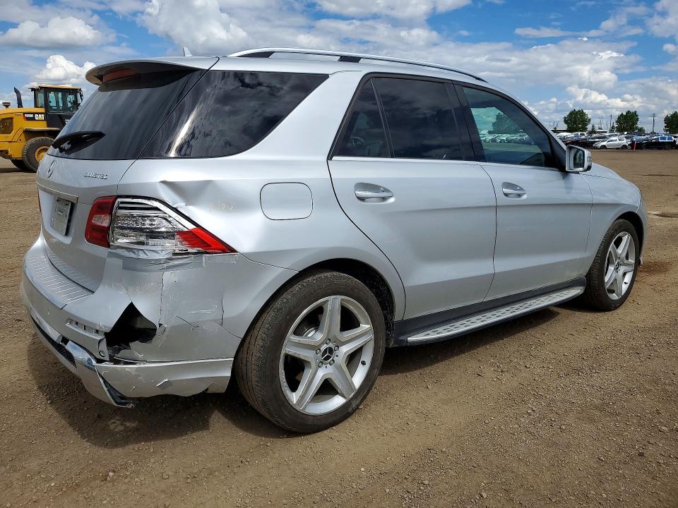 2015 Mercedes-benz M-klasse VIN 4JGDA2EB9FA527795 COPART salvage auction — REAR END, AB - BOS - SALVAGE, sold $9,300 on 2026-07-07 (photo 3)