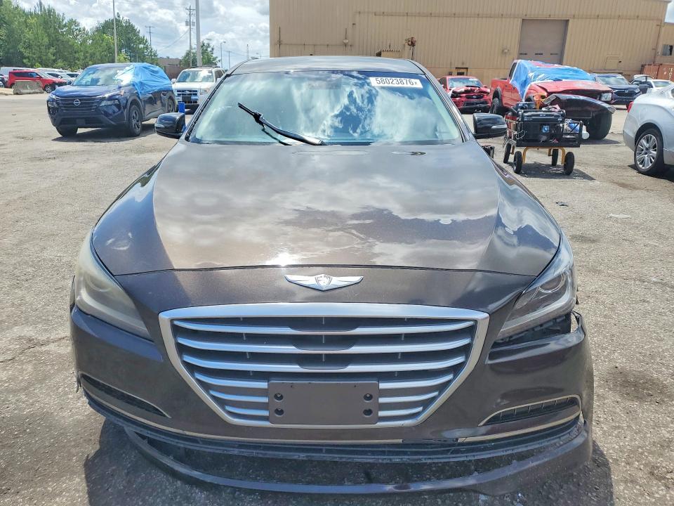 2015 Hyundai Genesis VIN KMHGN4JE5FU089188 COPART salvage auction — FRONT END, Sc - Certificate Of Title, sold $1,600 on 2026-07-31 (photo 5)