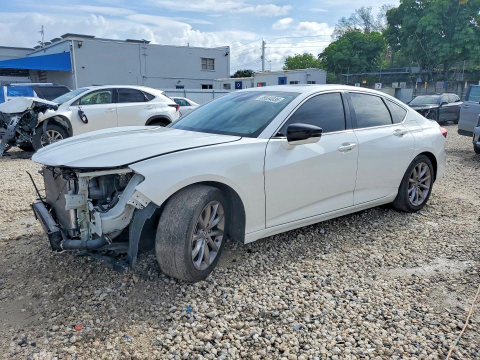 2021 Acura Tlx VIN 19UUB5F32MA000738 COPART salvage auction — FRONT END, Fl - Cert Of Title Slvg Rebuildable, sold $7,100 on 2026-07-14 (photo 1)