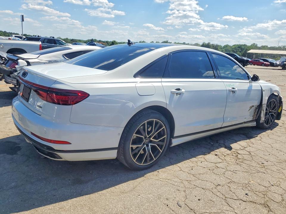 2021 Audi A8 VIN WAU8DAF89MN021980 COPART salvage auction — FRONT END, Ga - Cert Of Title-Salvage, sold $21,300 on 2026-07-31 (photo 3)