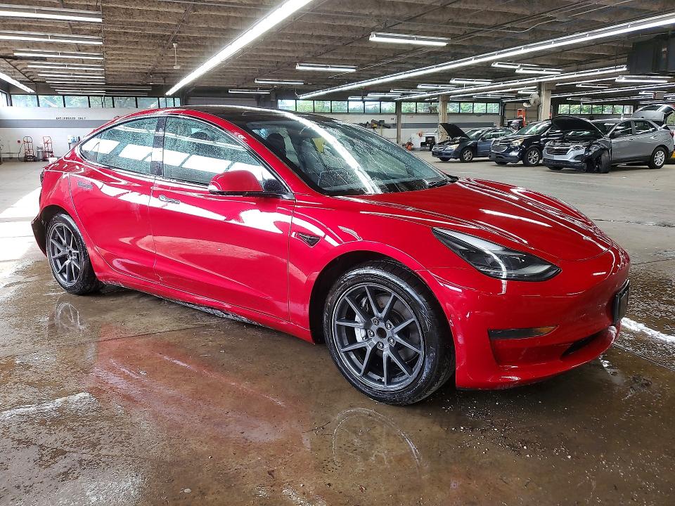 2022 Tesla Model 3 VIN 5YJ3E1EA9NF368840 COPART salvage auction — REAR END, Il - Salvage Certificate, sold $4,600 on 2026-07-15 (photo 4)