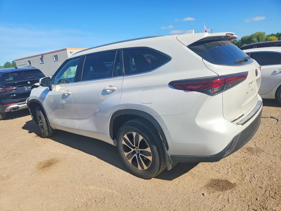 2023 Toyota Highlander VIN 5TDKDRBH7PS004509 COPART salvage auction — FRONT END, ON - PERMIT NO BRAND - UNFIT, sold $2,100 on 2026-07-21 (photo 2)