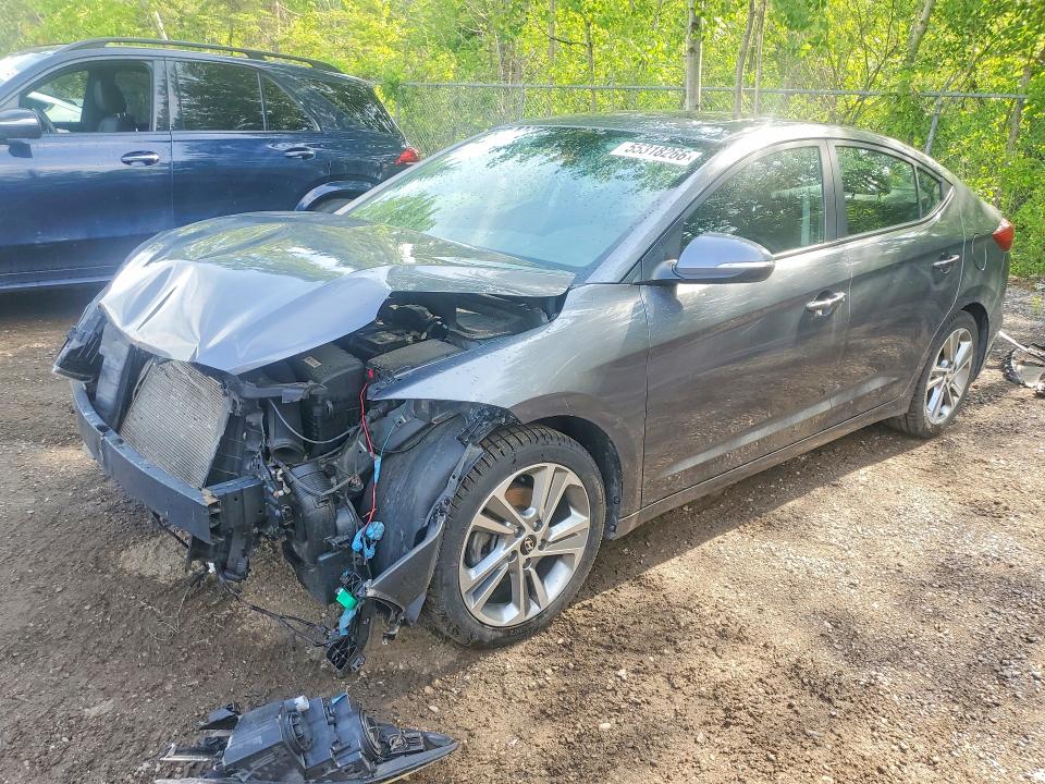 2017 Hyundai Elantra VIN KMHD84LF3HU190040 COPART salvage auction — FRONT END, On - Permit Salvage, sold $1,600 on 2026-07-16 (photo 1)