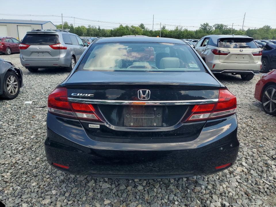 2013 Honda Civic VIN 2HGFB2F56DH524727 COPART salvage auction — FRONT END, Ma - Certificate Of Title, sold $1,150 on 2026-07-06 (photo 6)
