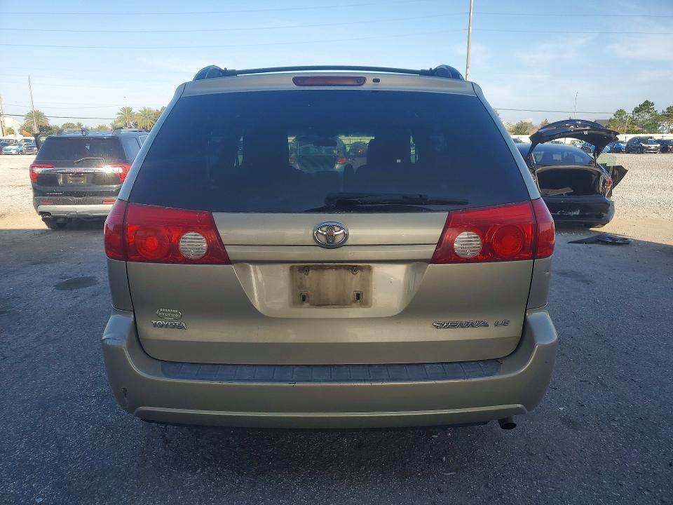 2009 Toyota Sienna VIN 5TDZK23C09S273422 COPART salvage auction — FRONT END, FL - CERT OF TITLE SLVG REBUILDABLE, sold $700 on 2026-07-14 (photo 6)