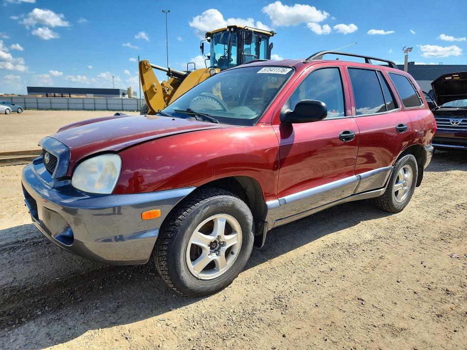 2003 Hyundai Santa fe VIN KM8SB73D83U511586 COPART salvage auction — FRONT END, AB - BOS - SALVAGE, sold $375 on 2026-07-09 (photo 1)