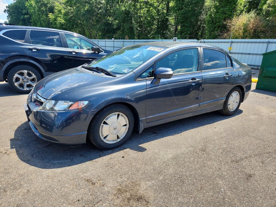 2006 Honda Civic VIN JHMFA36236S011376 COPART salvage auction — SIDE, Nj - Cert Of Title-Salvage, sold $150 on 2026-07-28 (photo 1)