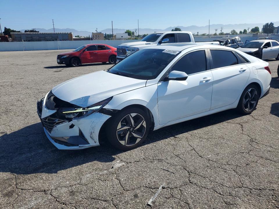 2021 Hyundai VIN 5NPLN4AG3MH027848 COPART salvage auction — FRONT END, Ca - Salvage Certificate, sold $4,800 on 2026-07-31 (photo 1)