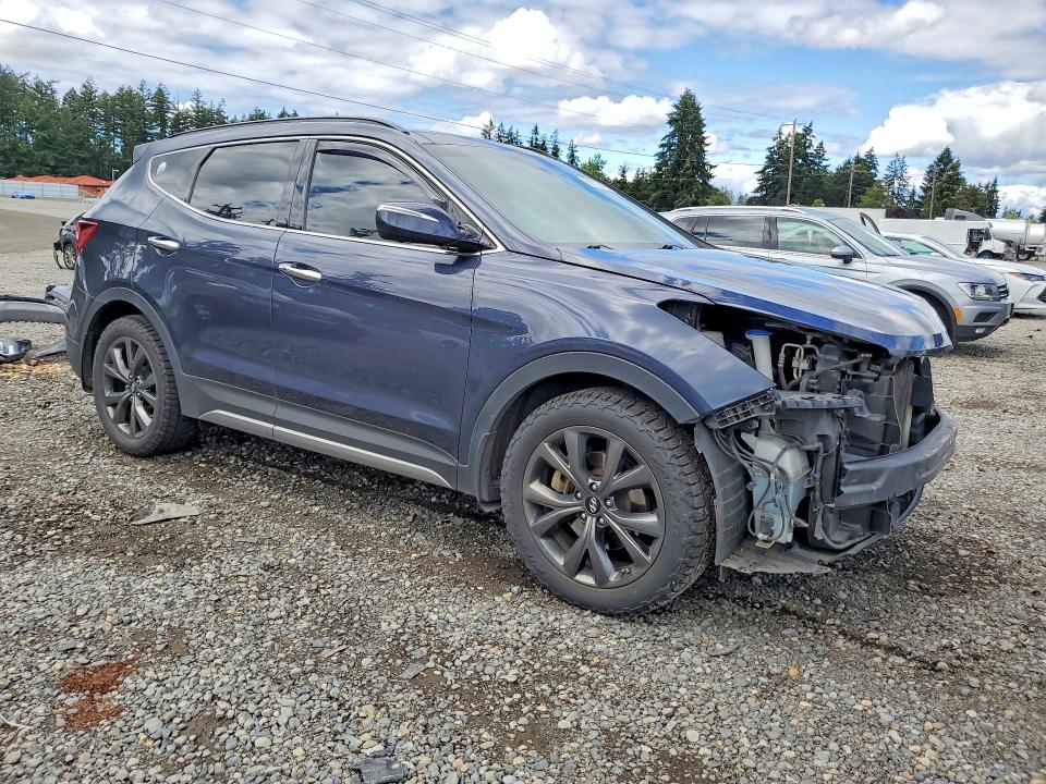 2017 Hyundai Santa fe VIN 5XYZWDLA1HG498801 COPART salvage auction — FRONT END, Wa - Bill Of Sale, sold $3,600 on 2026-07-02 (photo 4)