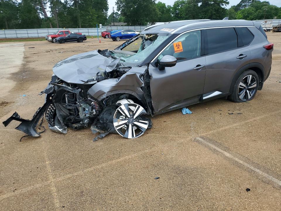 2023 Nissan Rogue VIN JN8BT3DC5PW107529 COPART salvage auction — FRONT END, Tx - Salvage Vehicle Title, sold $30 on 2026-07-13 (photo 1)