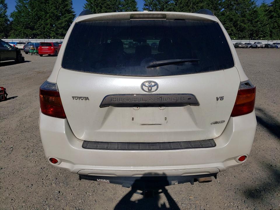 2010 Toyota Highlander VIN 5TDEK3EH5AS002485 COPART salvage auction — FRONT END, Wa - Veh Cert Of Ownership-Salvage, sold $1,350 on 2026-07-19 (photo 6)