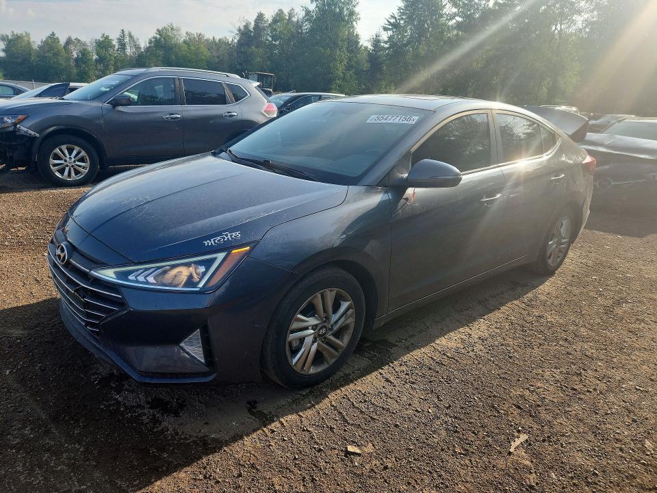 2020 Hyundai Elantra VIN KMHD84LF2LU896831 COPART salvage auction — REAR END, ON - PERMIT SALVAGE, sold $425 on 2026-07-21 (photo 1)