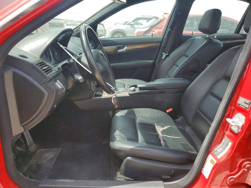 2008 Mercedes-benz C-klasse VIN WDDGF56X88F162956 COPART salvage auction — WATER/FLOOD, Tx - Salvage Title-Flood Damage, sold $150 on 2026-07-24 (photo 7)