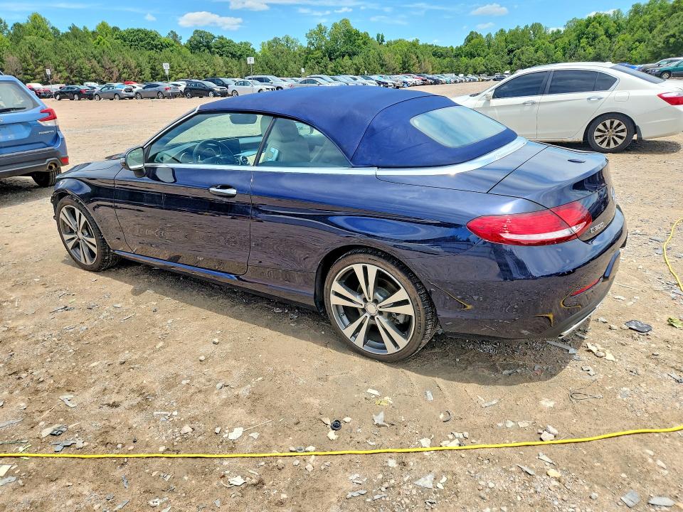 2017 Mercedes-benz C-klasse VIN WDDWK4JBXHF494863 COPART salvage auction — FRONT END, Va - Cert Of Title - Salvage, sold $7,500 on 2026-07-13 (photo 2)