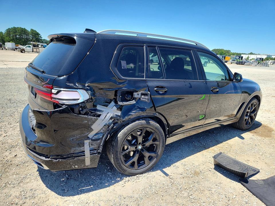 2021 BMW X7 VIN 5UXCW2C07M9H31532 COPART salvage auction — REAR END, Nc - Salvage Certificate Of Title, sold $275 on 2026-07-27 (photo 3)