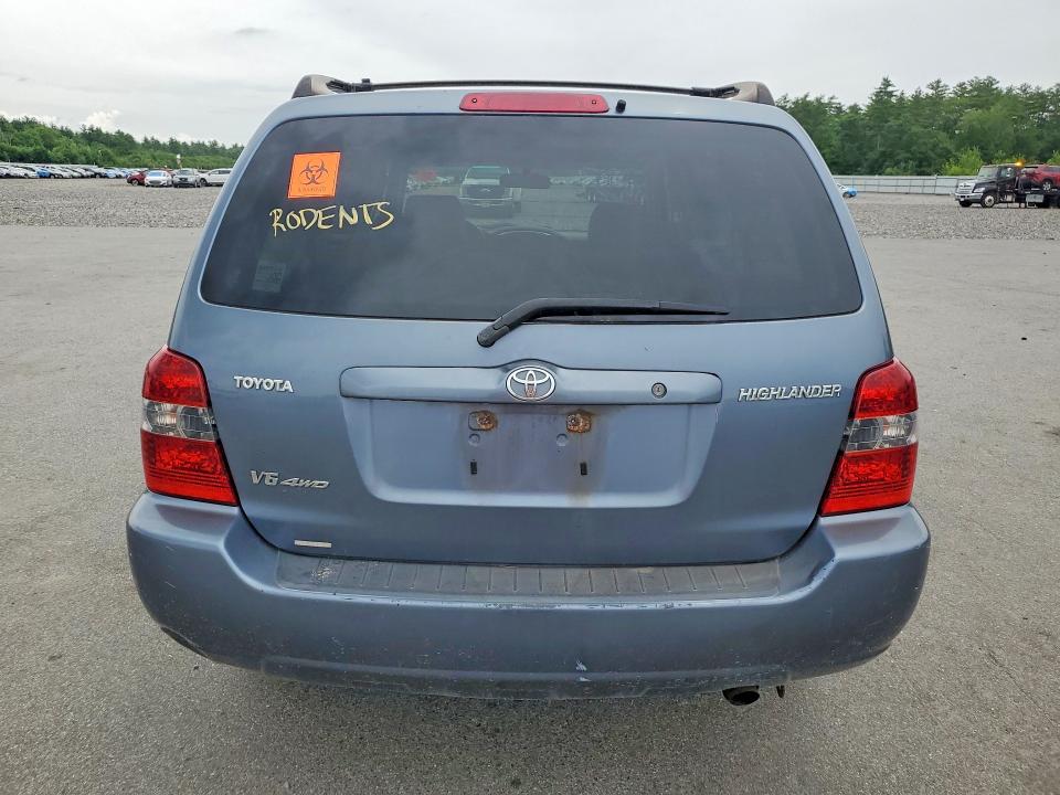 2005 Toyota Highlander VIN JTEEP21A050134823 COPART salvage auction — FRONT END, Me - Certificate Of Title, sold $825 on 2026-07-14 (photo 6)
