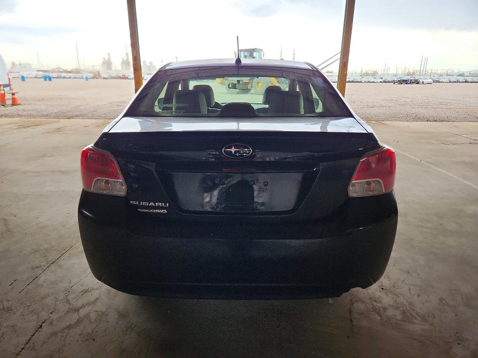 2013 Subaru Impreza VIN JF1GJAA67DH025267 COPART salvage auction — MINOR DENT/SCRATCHES, Az - Certificate Of Title (P), sold $500 on 2026-07-13 (photo 6)