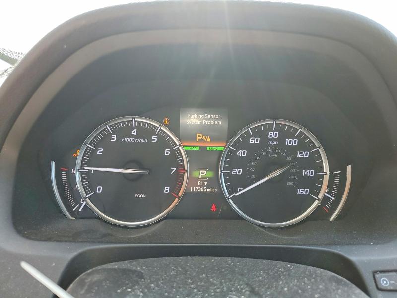 2016 Acura VIN 19UUB2F72GA002074 COPART salvage auction — SIDE, Co - Public - Salvage Title, sold $3,600 on 2026-07-30 (photo 9)