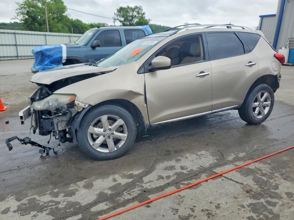 2010 Nissan Murano VIN JN8AZ1MU4AW014189 COPART salvage auction — FRONT END, TN - SALVAGE CERTIFICATE, sold $550 on 2026-07-20 (photo 1)
