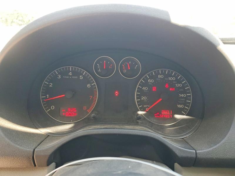 2007 Audi A3 VIN WAUHF78PX7A053348 COPART salvage auction — FRONT END, Nc - Salvage Certificate Of Title, sold $250 on 2026-07-31 (photo 9)