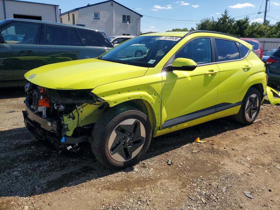 2024 Hyundai Kona VIN KM8HC3A63RU005824 COPART salvage auction — FRONT END, Nj - Cert Of Title-Salvage, sold $7,100 on 2026-07-22 (photo 1)