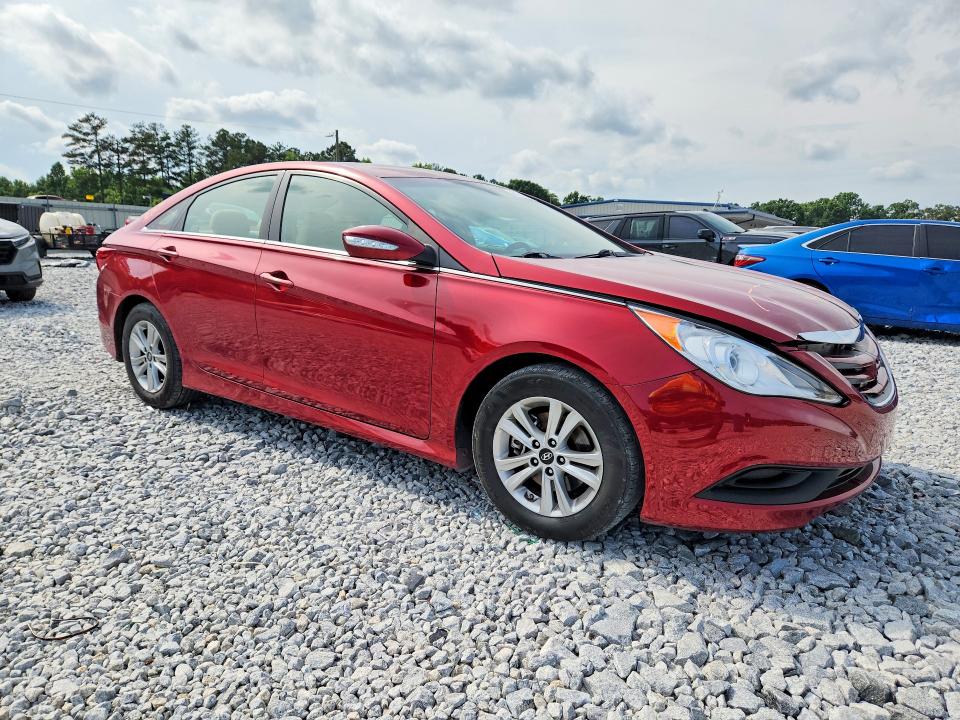 2014 Hyundai Sonata VIN 5NPEB4ACXEH832956 COPART salvage auction — FRONT END, Ga - Cert Of Title-Salvage, sold $1,400 on 2026-07-09 (photo 4)