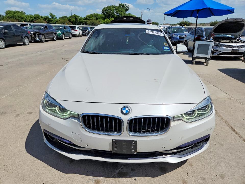 2017 BMW 3er VIN WBA8B9G54HNU48482 COPART salvage auction — SIDE, TX - SALVAGE VEHICLE TITLE (P), sold $3,150 on 2026-07-16 (photo 5)