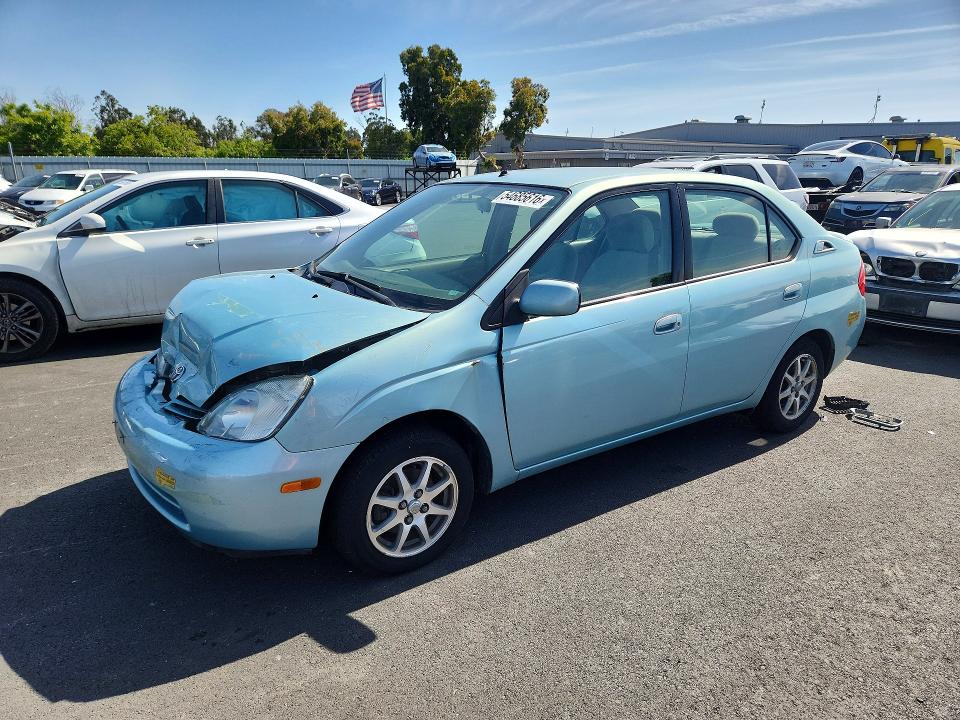 2002 Toyota Prius VIN JT2BK18U120044567 COPART salvage auction — FRONT END, Ca - Salvage Certificate, sold $200 on 2026-07-06 (photo 1)