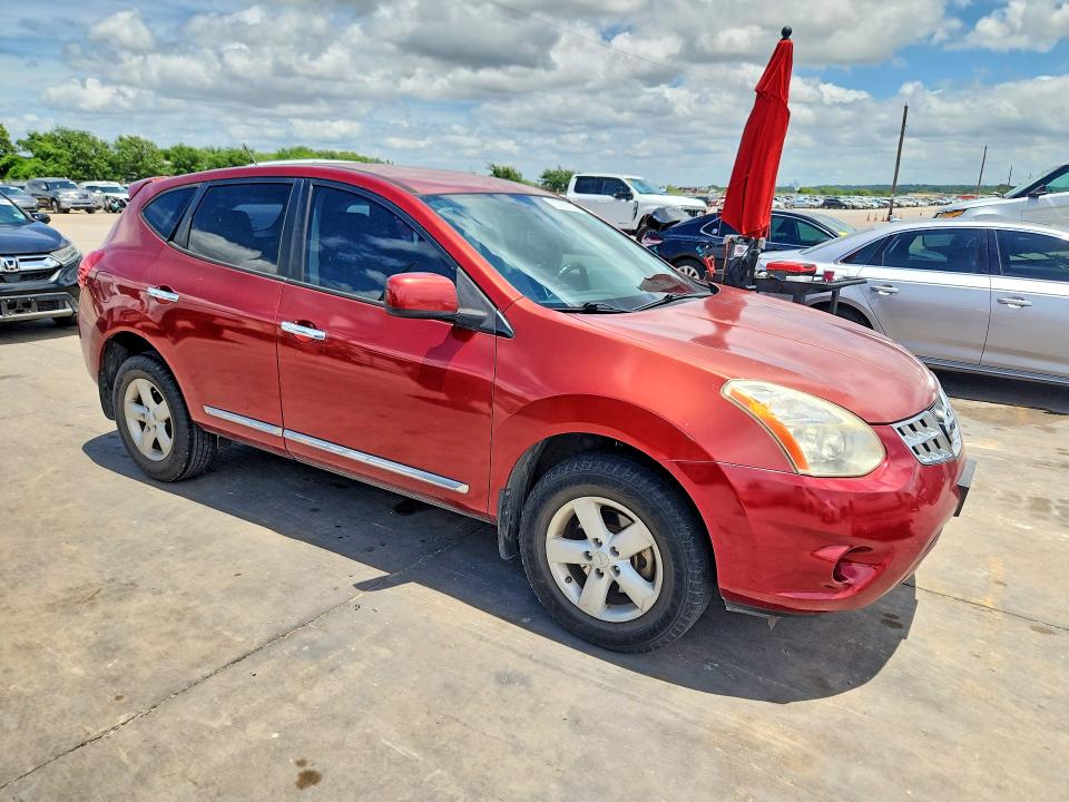 2013 Nissan Rogue VIN JN8AS5MT9DW521757 COPART salvage auction — FRONT END, TX - SALVAGE VEHICLE TITLE (P), sold $700 on 2026-07-16 (photo 4)
