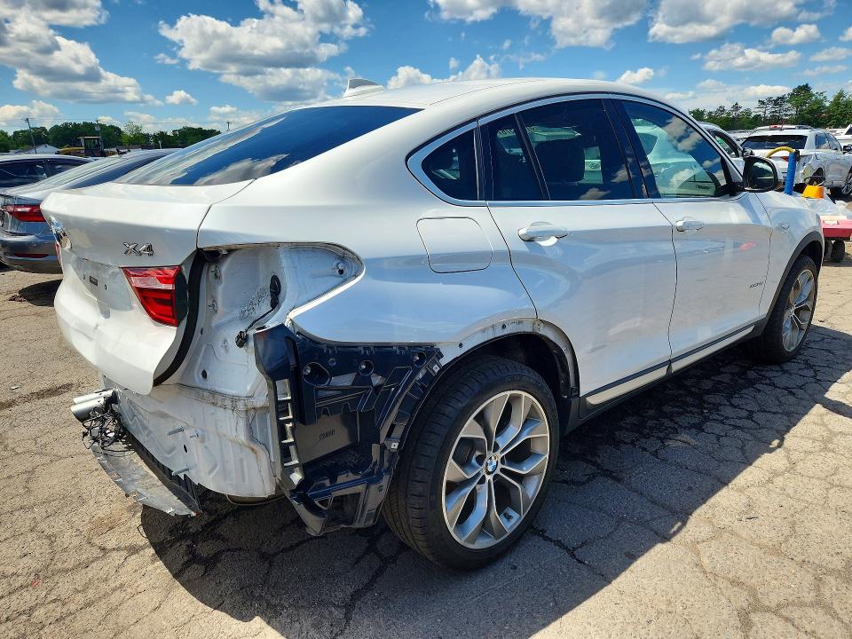 2018 BMW X4 VIN 5UXXW3C5XJ0Z59850 COPART salvage auction — REAR END, Ct - Cert Of Title-Salvage, sold $7,300 on 2026-07-17 (photo 3)