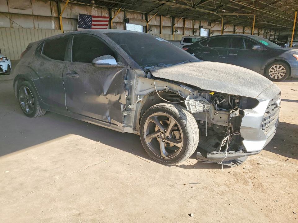 2019 Hyundai Veloster VIN KMHTG6AF9KU017269 COPART salvage auction — FRONT END, Az - Certificate Of Title, sold $3,400 on 2026-07-20 (photo 4)