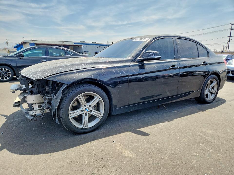 2013 BMW 3er VIN WBA3B1C53DF462251 COPART salvage auction — FRONT END, Ca - Salvage Certificate, sold $450 on 2026-07-13 (photo 1)