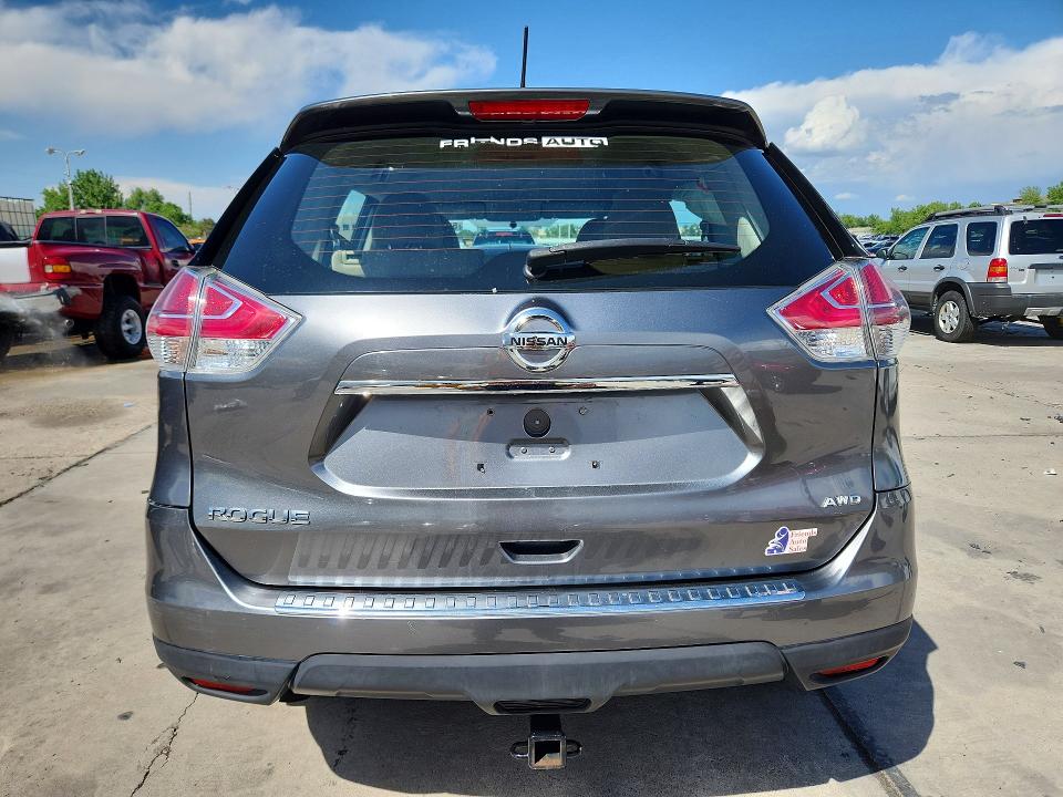 2015 Nissan Rogue VIN KNMAT2MV1FP518891 COPART salvage auction — SIDE, Co - Public - Salvage Title, sold $425 on 2026-07-22 (photo 6)