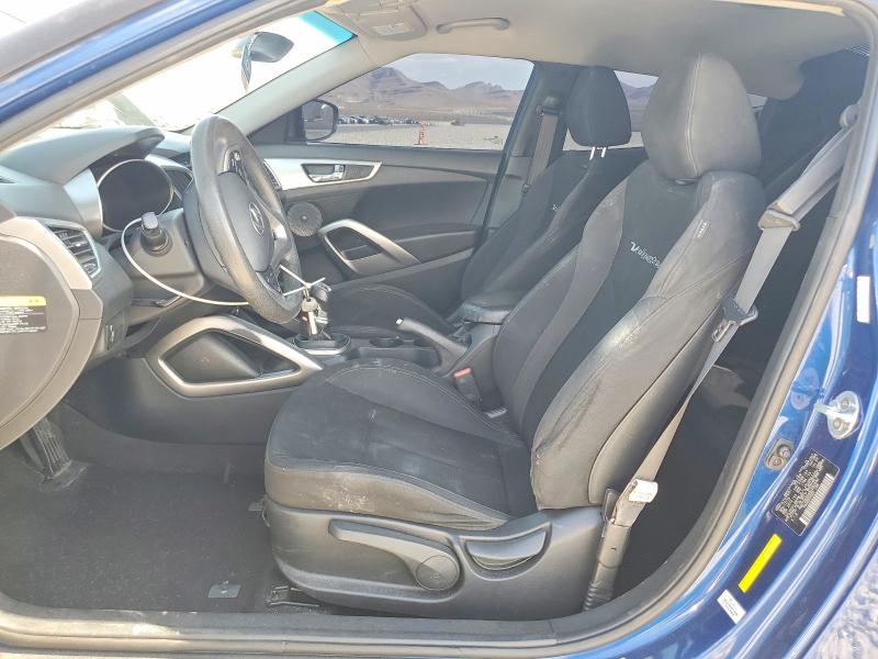 2016 Hyundai Veloster VIN KMHTC6AD4GU282490 COPART salvage auction — REAR END, Nv - Salvage Title, sold $850 on 2026-07-20 (photo 7)