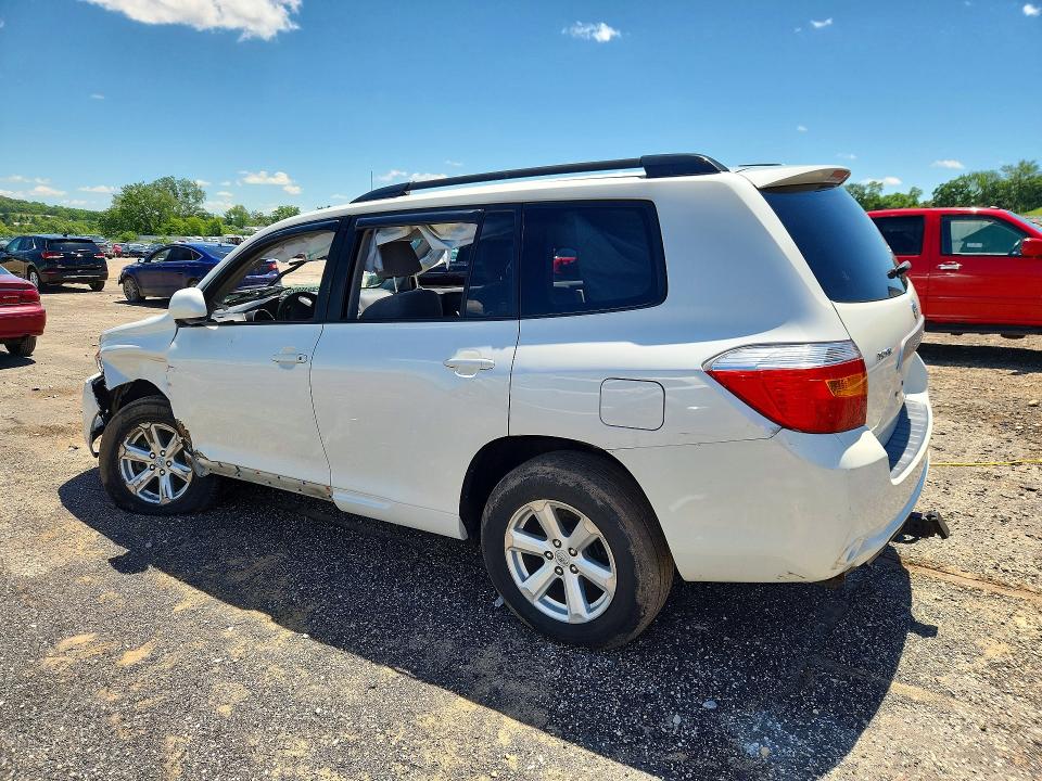 2008 Toyota Highlander VIN JTEES41AX82031329 COPART salvage auction — ROLLOVER, Wi - Junked Vehicle Bill Of Sale, sold $600 on 2026-07-28 (photo 2)